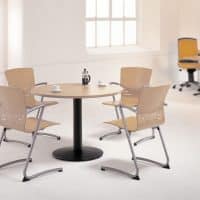 Visual Pedestal Meeting Table