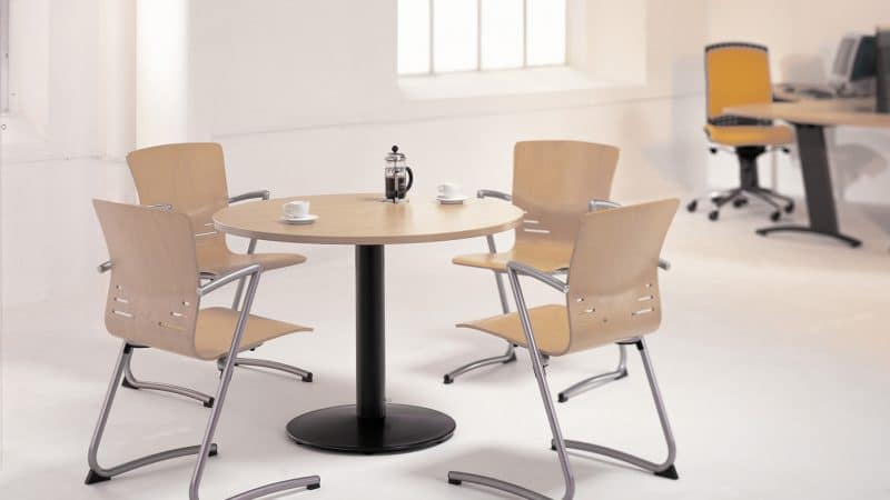 Visual Pedestal Meeting Table