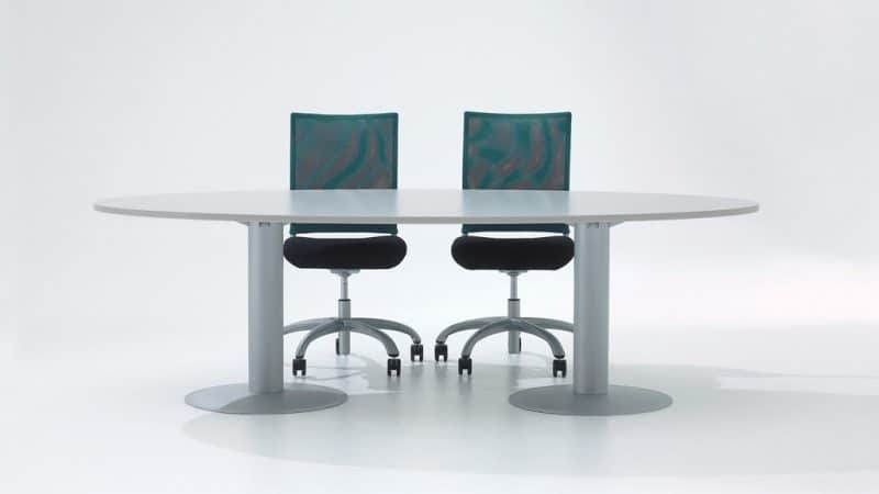 Visual Pedestal Meeting Table